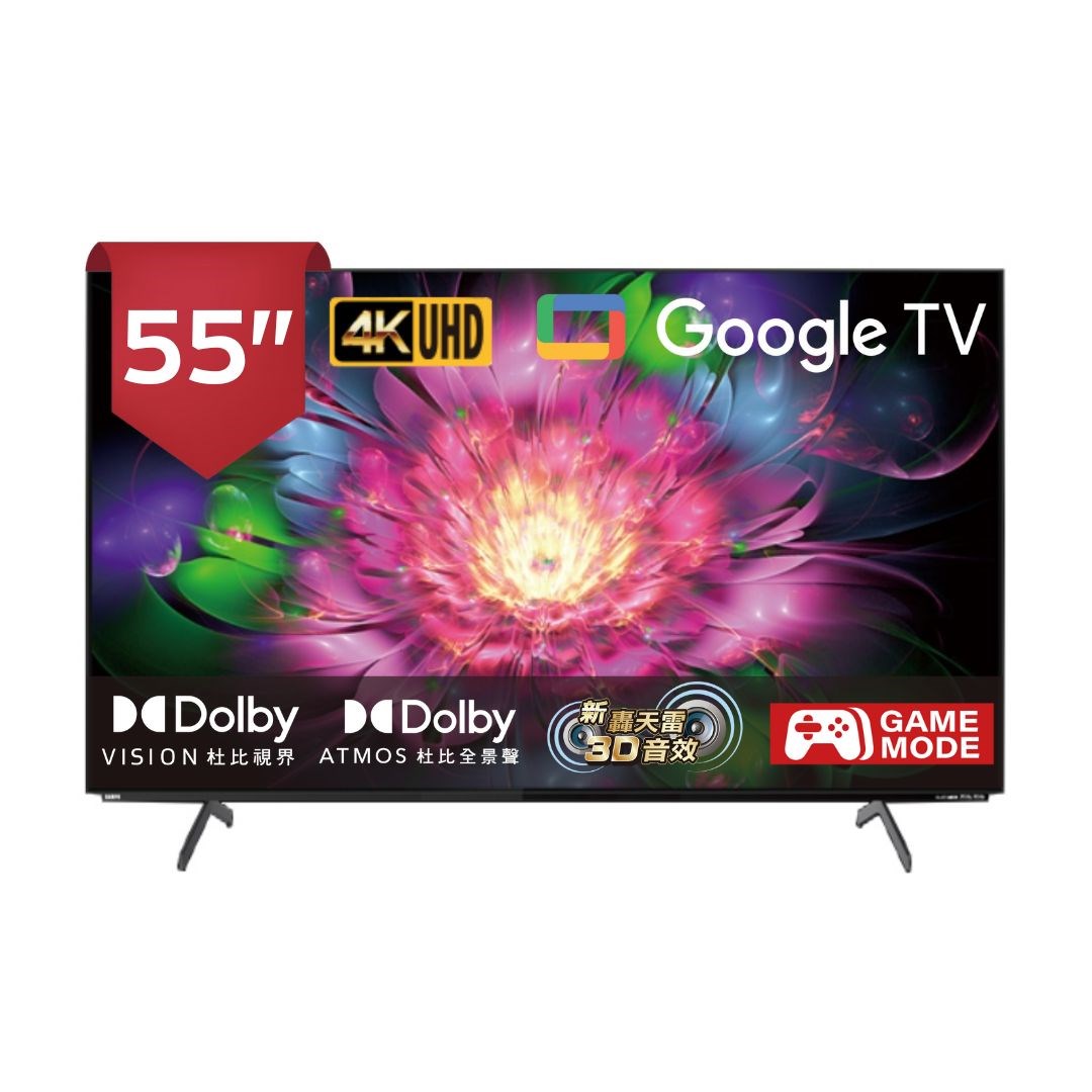 【SAMPO聲寶】55型4K OLED轟天雷連網智慧顯示器