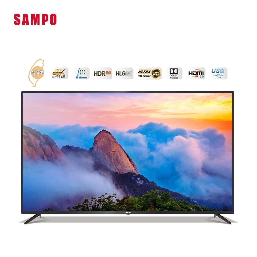 【SAMPO聲寶】65型4K mini QLED轟天雷連網智慧顯示器 