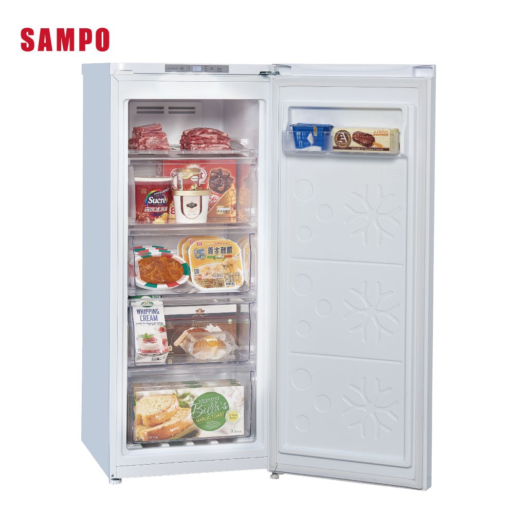 【SAMPO聲寶】變頻風冷無霜直立式冷凍櫃 125公升