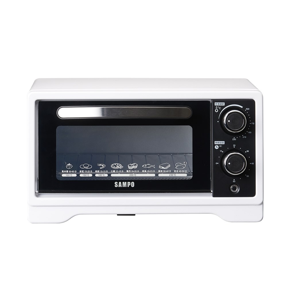 【SAMPO聲寶】9L旋鈕式定時溫控烘烤電烤箱