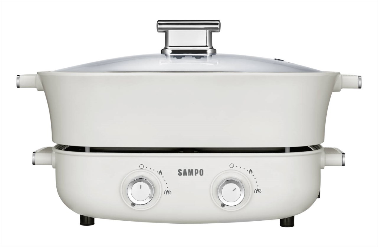 【SAMPO聲寶】6.2L大容量雙調溫饗食鴛鴦鍋