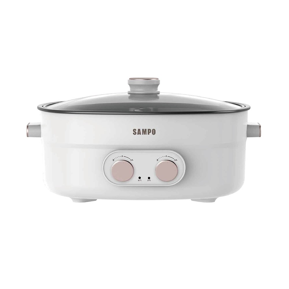 【SAMPO聲寶】4L雙溫控鴛鴦鍋