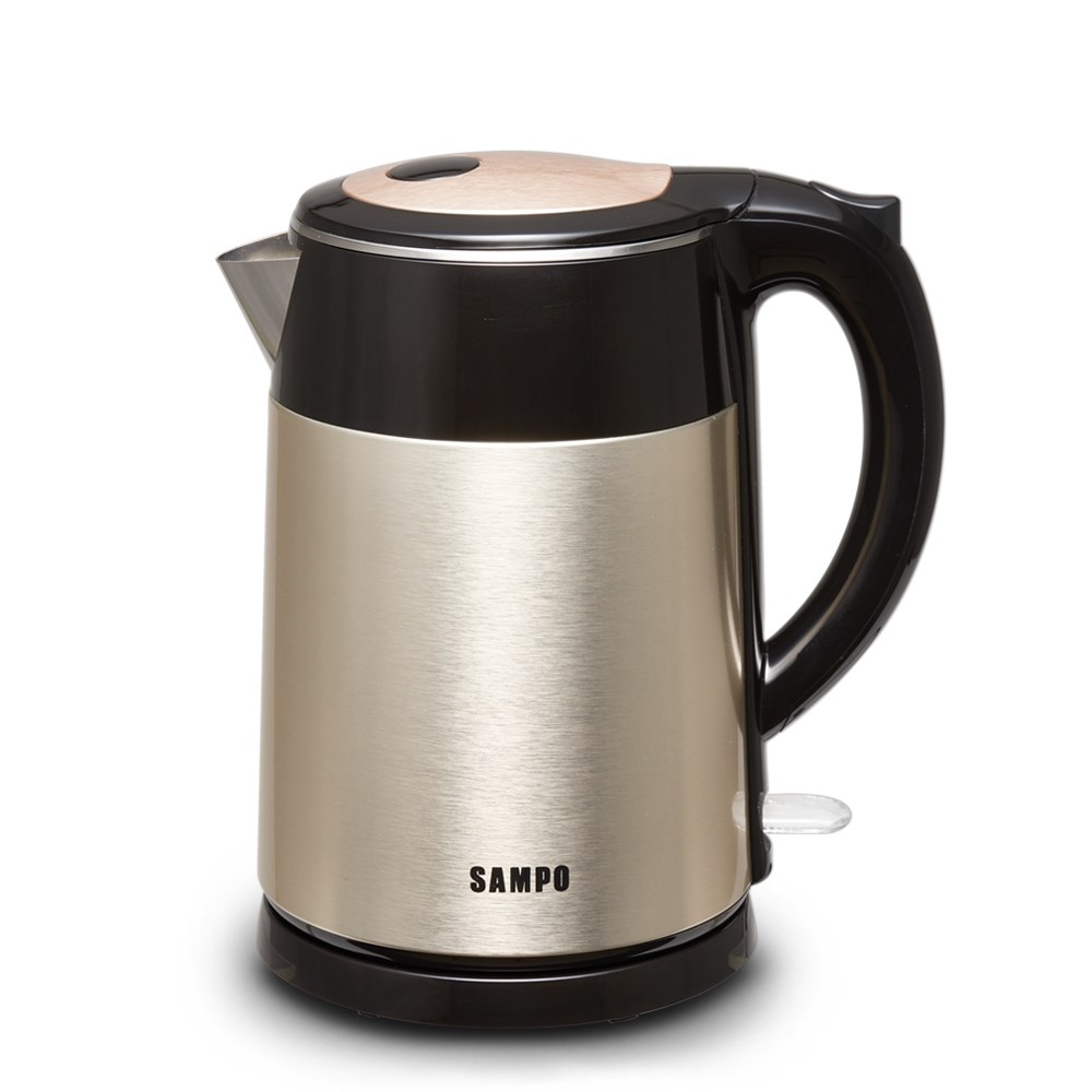 【SAMPO聲寶】1.5L雙層防燙不鏽鋼快煮壺