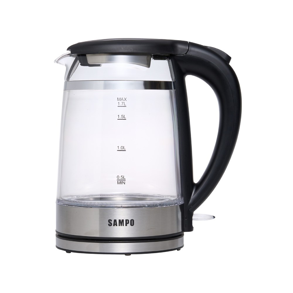 【SAMPO聲寶】1.7L雙層防燙玻璃快煮壺 