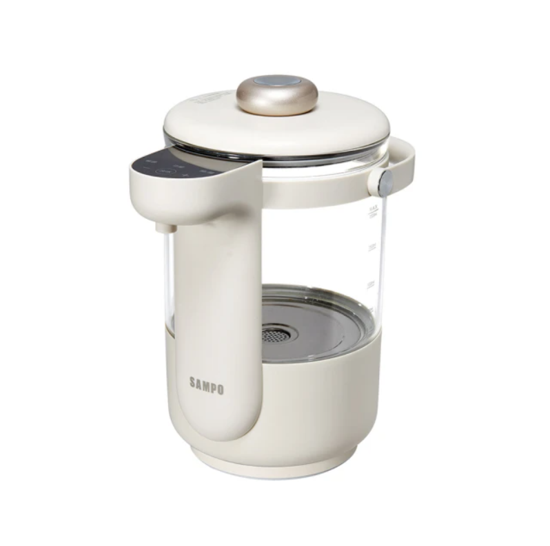 【SAMPO聲寶】2L智能溫控玻璃電熱壺