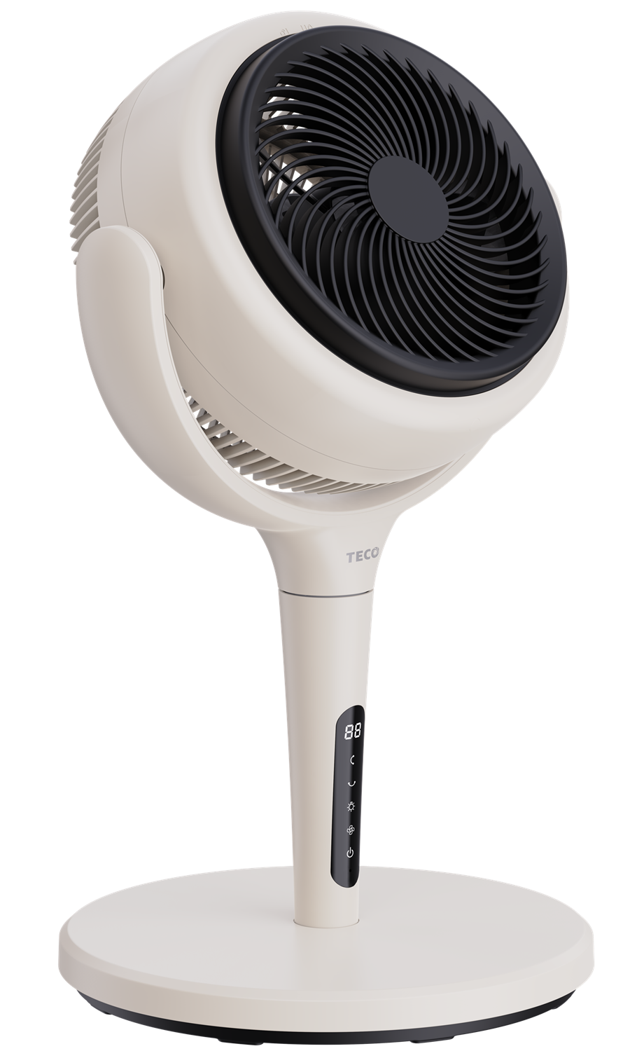 【TECO東元】8吋靜音夜燈循環桌立扇