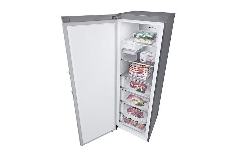 【LG樂金】324公升智慧變頻單門冰箱｜直立式冷凍櫃｜精緻銀