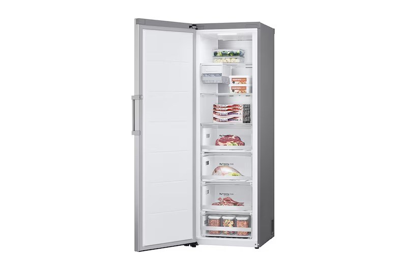 【LG樂金】324公升智慧變頻單門冰箱｜直立式冷凍櫃｜精緻銀