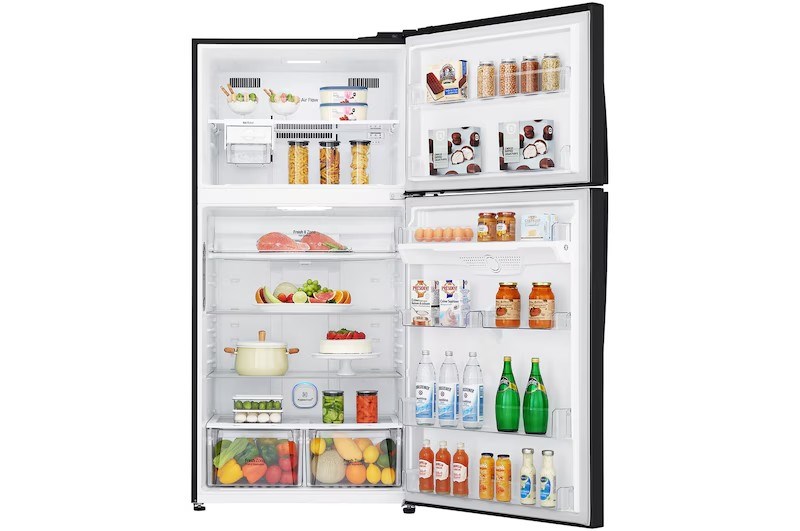 【LG樂金】608公升智慧變頻雙門冰箱｜夜墨黑