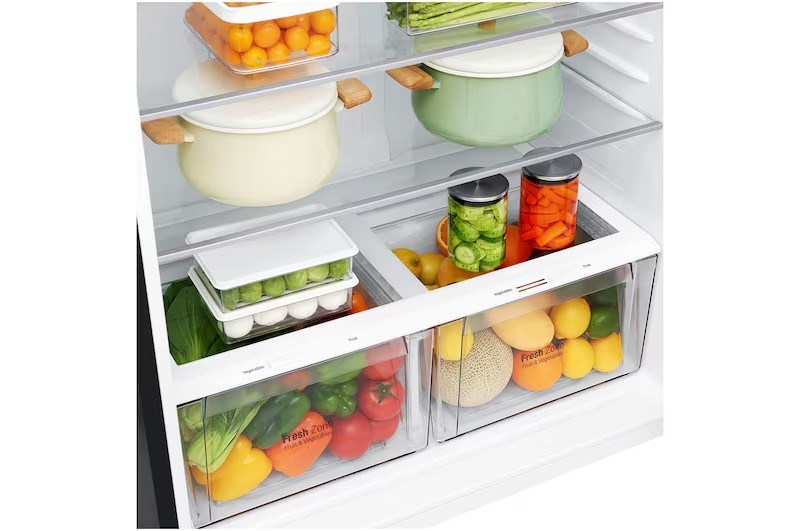 【LG樂金】608公升智慧變頻雙門冰箱｜夜墨黑