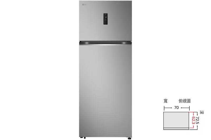 【LG樂金】461公升智慧變頻雙門冰箱｜星辰銀