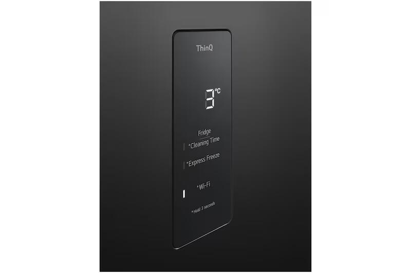 【LG樂金】461公升智慧變頻雙門冰箱｜夜墨黑