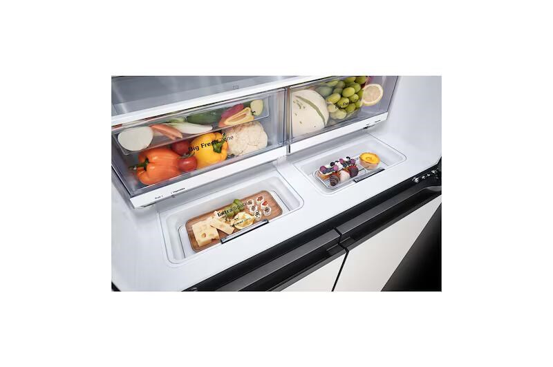 【LG樂金】610公升 Objet Collection 智慧變頻四門冰箱｜雪霧白