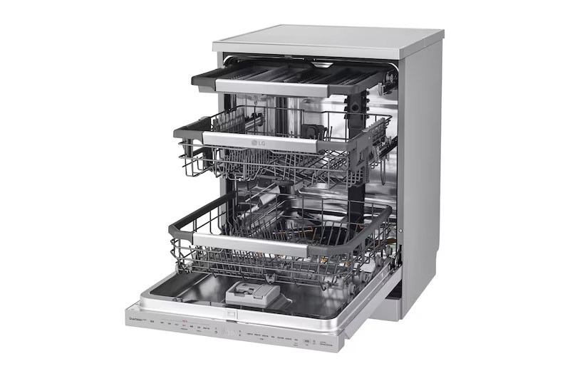 【LG樂金】14人份 QuadWash™ Objet Collection® 洗碗機｜消光銀