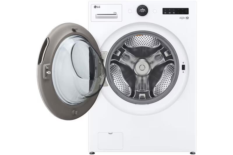 【LG樂金】22公斤滾筒洗衣機｜冰瓷白｜AI DD™ 蒸洗脫