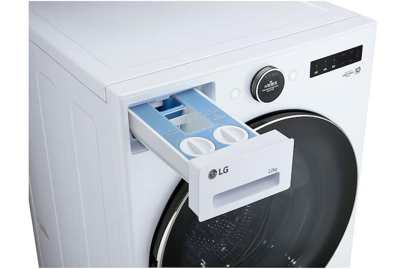 【LG樂金】22公斤滾筒洗衣機｜冰瓷白｜AI DD™ 蒸洗脫