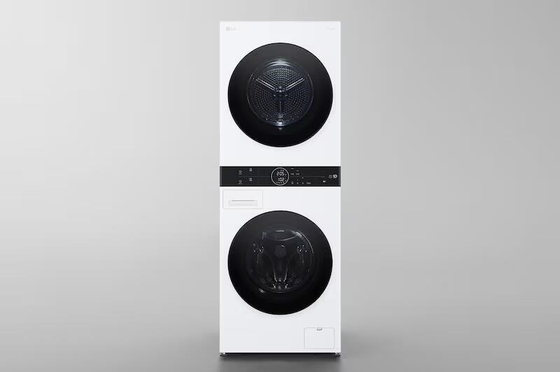 【LG樂金】洗13公斤+乾10公斤 WashTower™ AI 智控洗乾衣機｜熱泵除濕｜冰瓷白