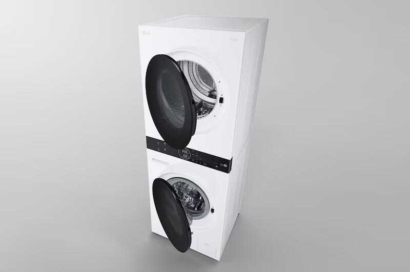 【LG樂金】洗13公斤+乾10公斤 WashTower™ AI 智控洗乾衣機｜熱泵除濕｜冰瓷白