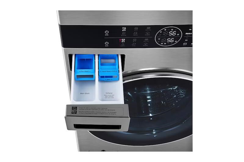 【LG樂金】洗19公斤+乾16公斤 WashTower™ AI 智控洗乾衣機｜熱泵除濕｜星辰銀