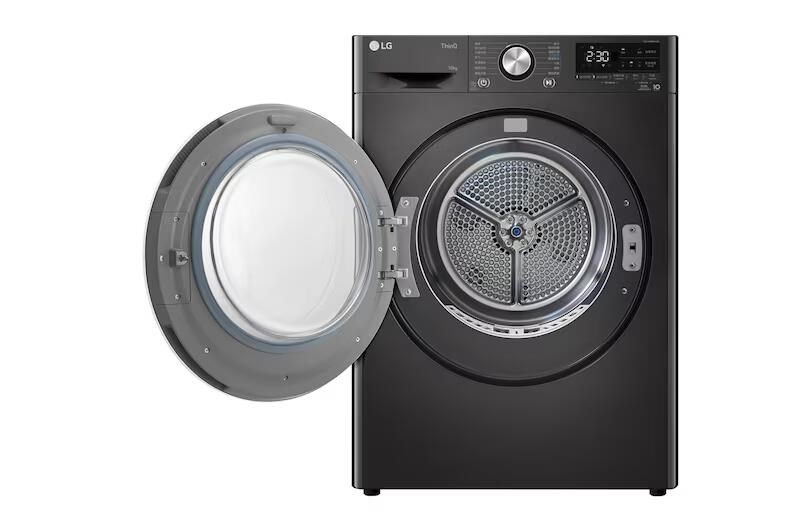 【LG樂金】10公斤免曬衣乾衣機｜雙變頻熱泵除濕｜尊爵黑