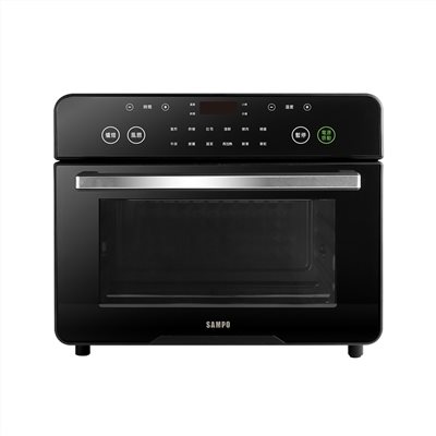 【SAMPO聲寶】22L不鏽鋼碳素雙發熱氣炸電烤箱