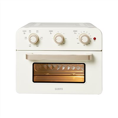 【SAMPO聲寶】20L多功能氣炸電烤箱香草白