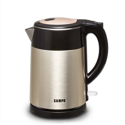 【SAMPO聲寶】1.5L雙層防燙不鏽鋼快煮壺