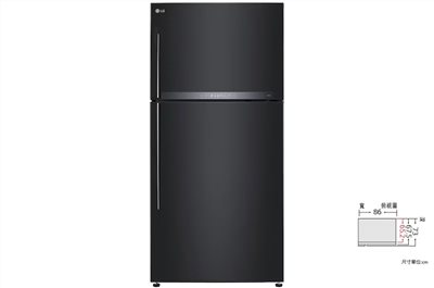 【LG樂金】608公升智慧變頻雙門冰箱｜夜墨黑