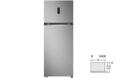 【LG樂金】461公升智慧變頻雙門冰箱｜星辰銀