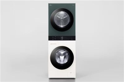 【LG樂金】洗13公斤+乾10公斤 Objet Collection WashTower™ AI 智控洗乾衣機｜熱泵除濕｜石墨綠+雪霧白